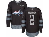 Men's Adidas Washington Capitals #2 Matt Niskanen Premier Black 1917-2017 100th Anniversary NHL Jersey