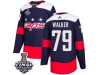 Men's Adidas Washington Capitals #79 Nathan Walker Navy Blue Authentic 2018 Stadium Series 2018 Stanley Cup Final NHL Jersey