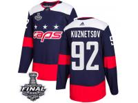 Men's Adidas Washington Capitals #92 Evgeny Kuznetsov Navy Blue Authentic 2018 Stadium Series 2018 Stanley Cup Final NHL Jersey