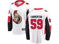 Men's Alex Formenton Breakaway White Jersey NHL Ottawa Senators #59 Away