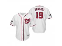 Men's Anibal Sanchez Washington Nationals White 2019 World Series Champions Cool Base Jersey