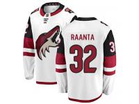 Men's Antti Raanta Breakaway White Away NHL Jersey Arizona Coyotes #32
