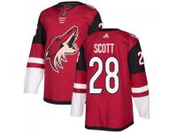 Men's Arizona Coyotes # 28 John Scott adidas Maroon Authentic Jersey 2017