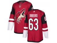 Men's Arizona Coyotes # 63 Mike Ribeiro adidas Maroon Authentic Jersey 2017