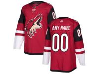 Men's Arizona Coyotes adidas Maroon Authentic Custom Jersey