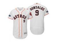 Men's Astros 2018 Postseason White Marwin Gonzalez Flex Base Home Jersey