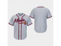 Men's Atlanta Braves Gray Majestic Road 2019 Cool Base Jersey