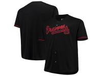 Men's Atlanta Braves Majestic Black Big & Tall Pop Fashion Jersey