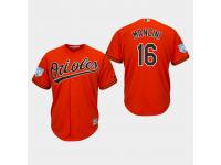 Men's Baltimore Orioles 2019 Spring Training #16 Orange Trey Mancini Cool Base Jersey