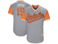 Men's Baltimore Orioles Chris Davis Crush Majestic Gray 2017 Players Weekend Jersey