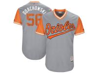 Men's Baltimore Orioles Darren O'Day Odachowski Majestic Gray 2017 Players Weekend Jersey