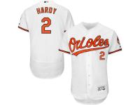 Men's Baltimore Orioles JJ Hardy Majestic White Flexbase Authentic Collection Player Jersey
