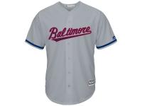 Men's Baltimore Orioles Majestic Gray Fashion  Stars & Stripes 2016 Independence Day  Cool Base Jersey