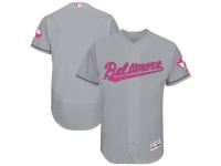 Men's Baltimore Orioles Majestic Gray Mother's Day Flex Base Team Jersey
