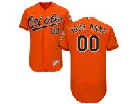 Men's Baltimore Orioles Majestic Orange Flexbase Authentic Collection Custom Jersey