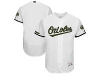 Men's Baltimore Orioles Majestic White 2017 Memorial Day Authentic Collection Flex Base Team Jersey