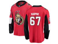 Men's Ben Harpur Breakaway Red Jersey NHL Ottawa Senators #67 Home