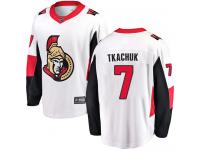 Men's Brady Tkachuk Breakaway White Jersey NHL Ottawa Senators #7 Away