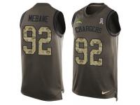 Men's Brandon Mebane #92 Nike Green Jersey - NFL Los Angeles Chargers Salute to Service Tank Top