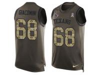 Men's Breno Giacomini #68 Nike Green Jersey - NFL Houston Texans Salute to Service Tank Top