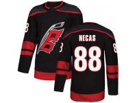 Men's Carolina Hurricanes #88 Martin Necas Black Alternate Authentic Hockey Jersey
