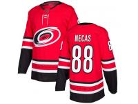 Men's Carolina Hurricanes #88 Martin Necas Red Home Authentic Hockey Jersey