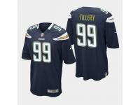 Men's Chargers #99 Jerry Tillery 2019 NFL Draft Game Jersey - Navy