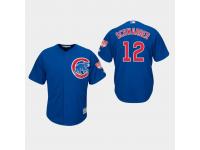 Men's Chicago Cubs 2019 Spring Training #12 Royal Kyle Schwarber Cool Base Jersey