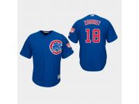 Men's Chicago Cubs 2019 Spring Training #18 Royal Ben Zobrist Cool Base Jersey