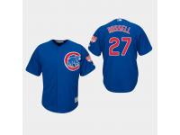 Men's Chicago Cubs 2019 Spring Training #27 Royal Addison Russell Cool Base Jersey