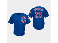 Men's Chicago Cubs 2019 Spring Training #28 Royal Kyle Hendricks Cool Base Jersey