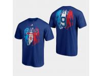 Men's Chicago Cubs 2019 Spring Training #9 Royal Javier Baez Majestic T-Shirt