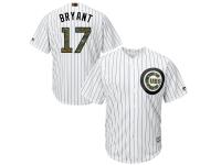 Men's Chicago Cubs Kris Bryant Majestic White 2016 Fashion Memorial Day Cool Base Jersey