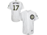 Men's Chicago Cubs Kris Bryant Majestic White Fashion 2016 Memorial Day Flex Base Jersey