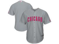 Men's Chicago Cubs Majestic Gray Mother's Day Cool Base Team Jersey