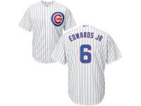 Men's Chicago Cubs Majestic White-Royal Cool Base #6 Carl Edwards Jr Jersey