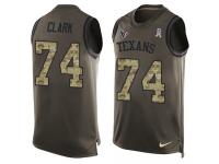 Men's Chris Clark #74 Nike Green Jersey - NFL Houston Texans Salute to Service Tank Top