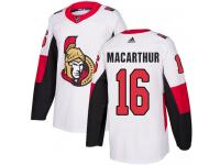 Men's Clarke MacArthur Authentic White Reebok Jersey NHL Ottawa Senators #16 Away