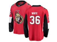 Men's Colin White Breakaway Red Jersey NHL Ottawa Senators #36 Home