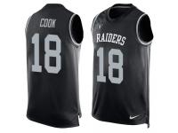 Men's Connor Cook #18 Nike Black Jersey - NFL Oakland Raiders Player Name & Number Tank Top