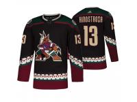 Men's Coyotes #13 Vinnie Hinostroza Black Alternate Throwback Jersey