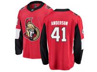 Men's Craig Anderson Breakaway Red Jersey NHL Ottawa Senators #41 Home