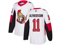 Men's Daniel Alfredsson Authentic White Reebok Jersey NHL Ottawa Senators #11 Away