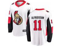 Men's Daniel Alfredsson Breakaway White Jersey NHL Ottawa Senators #11 Away