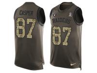 Men's Dave Casper #87 Nike Green Jersey - NFL Oakland Raiders Salute to Service Tank Top