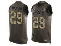 Men's David Amerson #29 Nike Green Jersey - NFL Oakland Raiders Salute to Service Tank Top