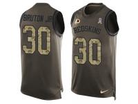 Men's David Bruton Jr. #30 Nike Green Jersey - NFL Washington Redskins Salute to Service Tank Top