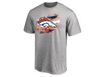 Men's Denver Broncos NFL Pro Line Heathered Gray True Color T-Shirt