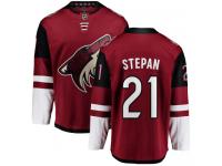 Men's Derek Stepan Breakaway Burgundy Red Home NHL Jersey Arizona Coyotes #21