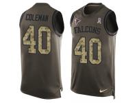 Men's Derrick Coleman #40 Nike Green Jersey - NFL Atlanta Falcons Salute to Service Tank Top